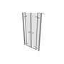 Roth / Shower enclosures Elegant line / Gdn2 1100 - (1100x264x2010)