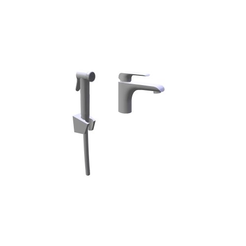 Ravak / Feinarmaturen - Flat / FL 112 00CR Washbasin tap with bidet shower 150 mm - (162x254x332)